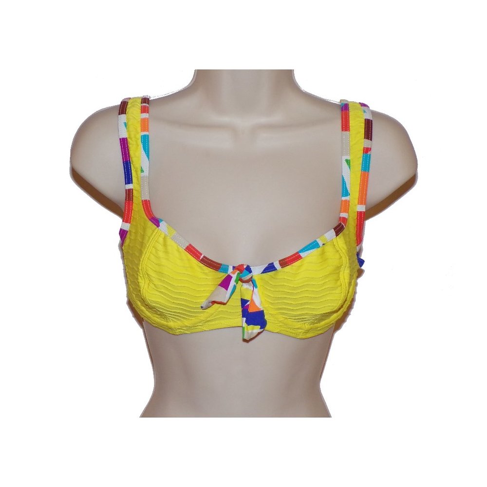 Coco Rave yellow underwire bikini top S 32B